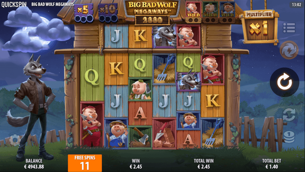 Jogar Big Bad Wolf Megaways slot