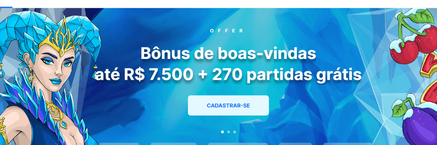 ICECasino: bônus de boas-vindas até R$7500 + 270 rodadas grátis!