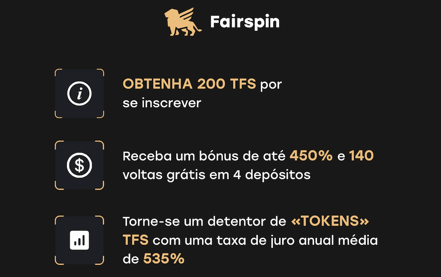 Fairspin bonus 200 TFS sem depósito