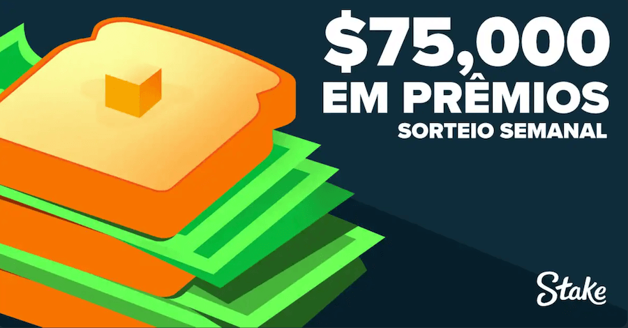 Sorteio semanal Stake Brasil