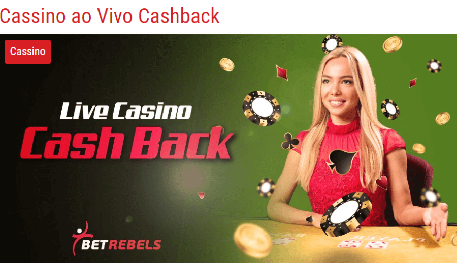 cashback cassino ao vivo